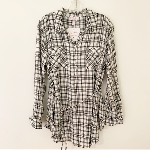 NWT Isabel maternity long sleeved tie shirt - Picture 1 of 6